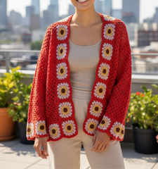 Vintage crochet cardigan