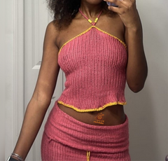 Pinkies knit top 20 hours of artisan craftsmanship made in  New York.