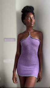 Bodycon knitt mini dress.  40 hours of artisan craftsmanship