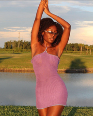 Bodycon knitt mini dress.  40 hours of artisan craftsmanship