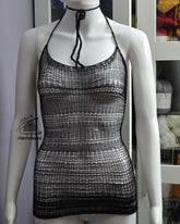 Stretchy see through lace knitt top. full long  Knitt-tops sheer knitt top