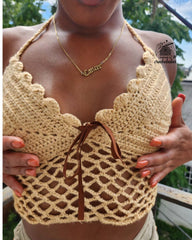 Haut d'été en maille.