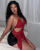 Rosey crochet  knitt top