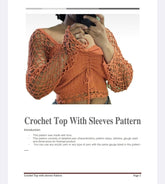 Crochet Top With Sleeves Pattern