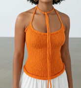 Full coverage Serina Knit-top summer handmade Knit-tops