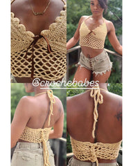 Haut d'été en maille.