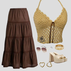 Haut d'été en maille.