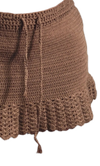 Mini jupe au crochet (sur mesure sera réalisée en 1 à 6 semaines)