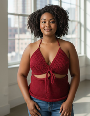 Ali Knit Crochet Top
Handmade 100% cotton, 40 + hours of artisan craftsmanship made in New York