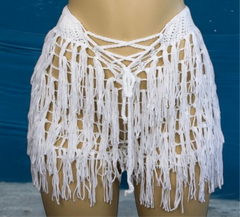 Short à franges avec haut