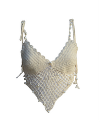 Pearlina luxury crochet top