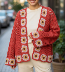 Vintage crochet cardigan