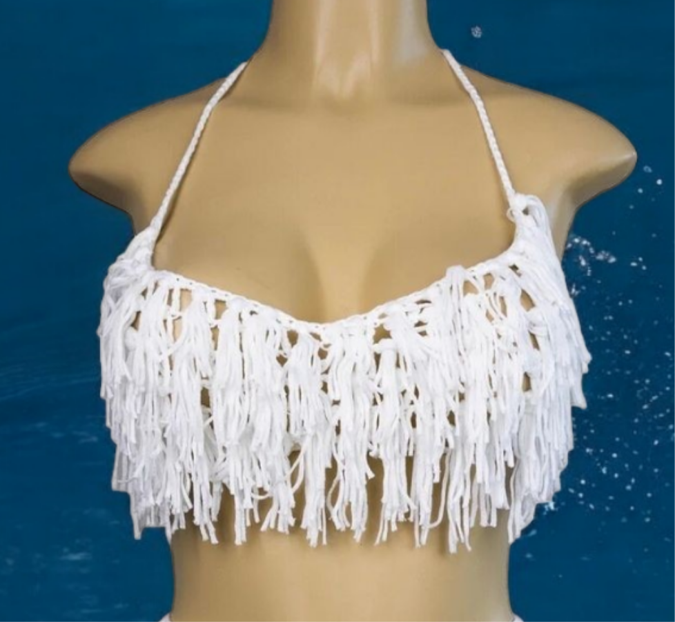 Short à franges avec haut