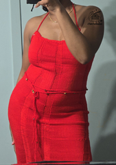 Vintage long maxi knitt lace   dress  below the knee knitt dress
