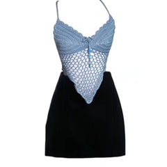 Haut coeur bleu bébé Lulus