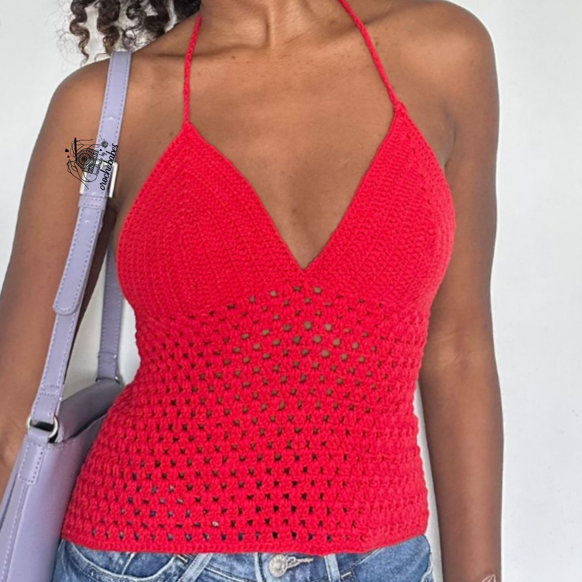 Rotten tomatoes Bralette crochet streetwear top