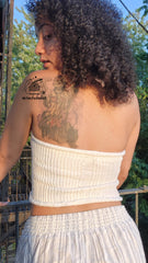Fire knitt summer top asymmetrical top