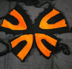 Haut papillon au crochet pour Halloween #2