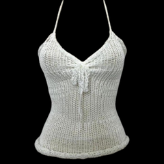 Fire knitt summer top asymmetrical top