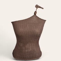 Haut en tricot asymétrique à une bretelle