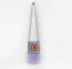 Multicolored Purse bag crochet bag women handbag cute ladies bag vintage bag beach bag. Shoulder vintagebag