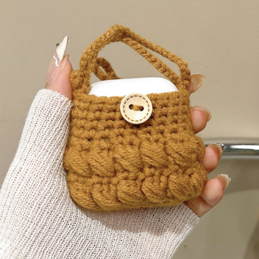 Joli étui pour Airpods au crochet