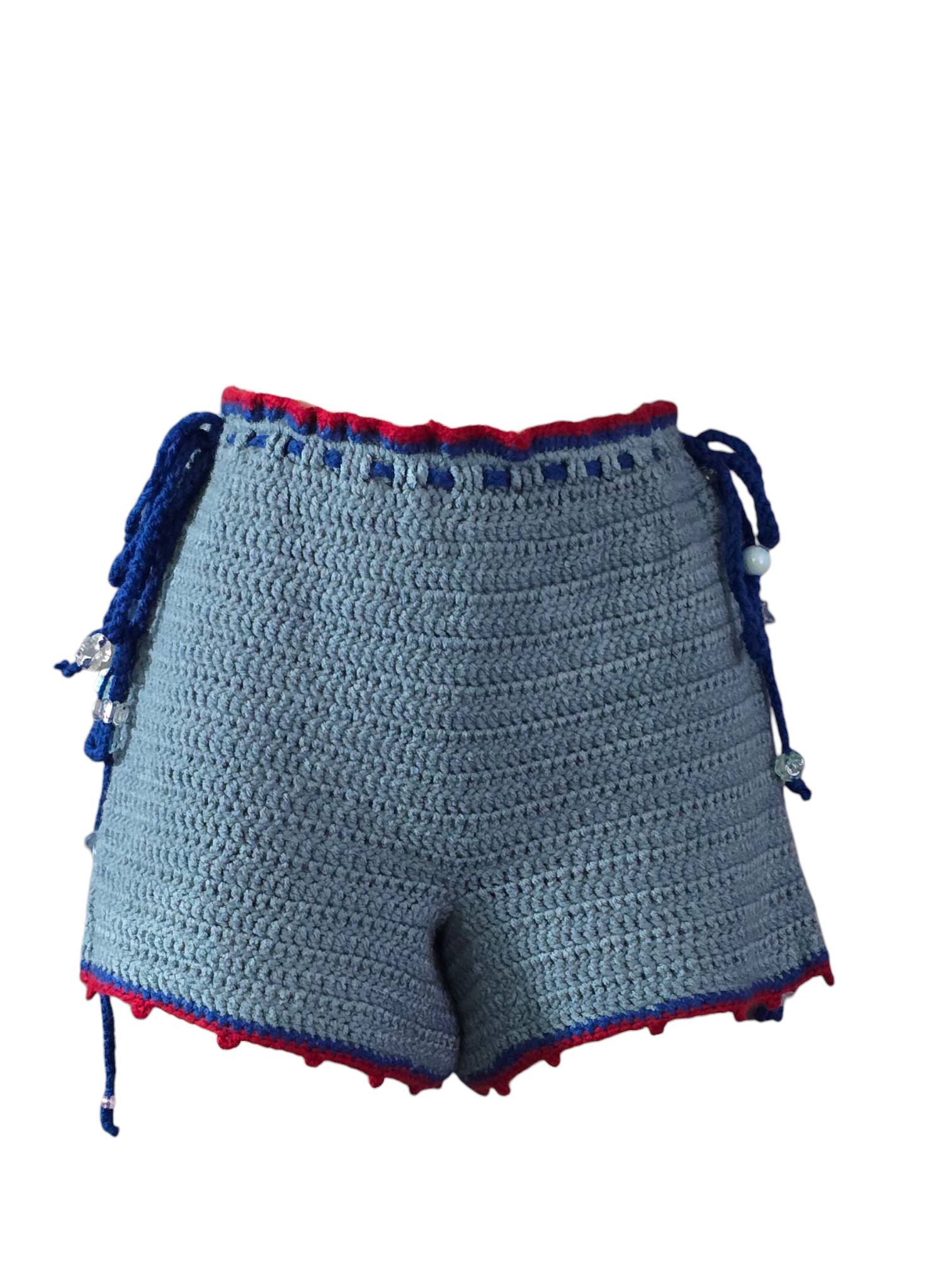 Solo Crochebabes Crochet Summer Shorts with Beads Shorts