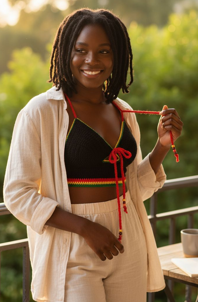 Rasta Crochet Dress