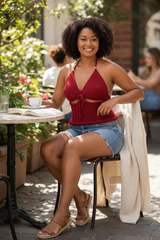 Ali Knit Crochet Top
Handmade 100% cotton, 40 + hours of artisan craftsmanship made in New York