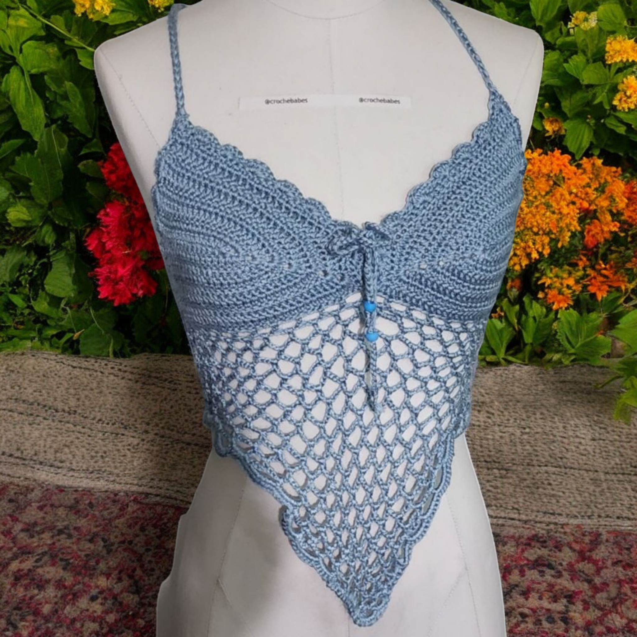Haut coeur bleu bébé Lulus