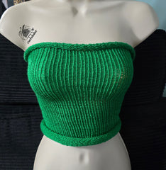 Haut en tricot tubulaire