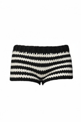 Rhoda crochet shorts.Hand-crocheted— 100% cotton, 20 hours of artisan craftsmanship New York.