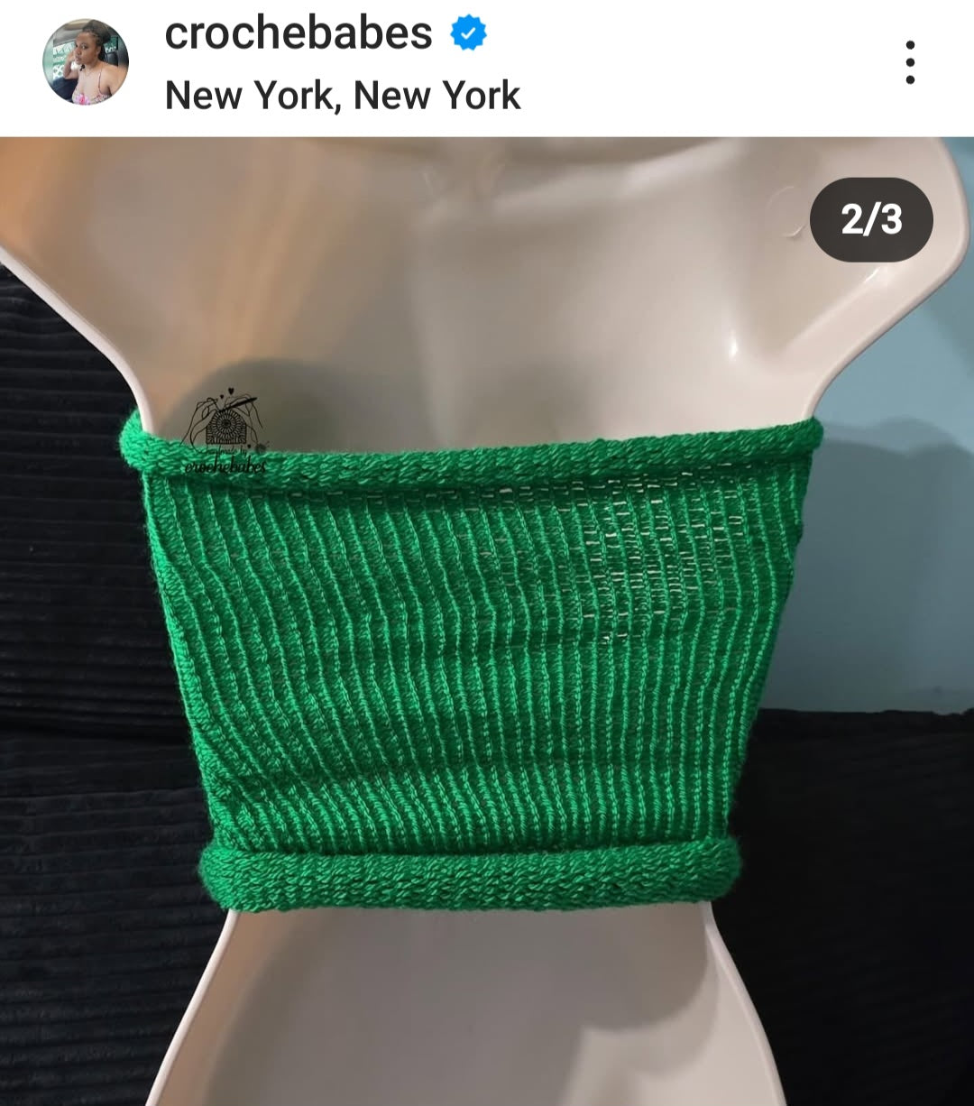 Haut en tricot tubulaire