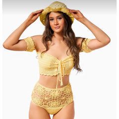 Ensemble de 3 pièces de vêtements de plage avec chapeau bob