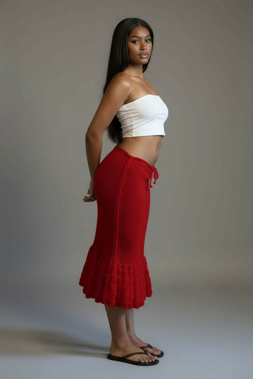 Crochet Mermaid Skirt For Women