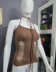 Brownie knitt-top ripped top in all colors  choose the colors you want