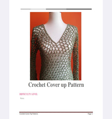 Crochet Cover up long top Pattern