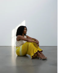 The April maxi skirt Hand-crocheted 120 hours of artisan craftsmanship New York.