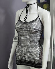 Stretchy see through lace knitt top. full long  Knitt-tops sheer knitt top
