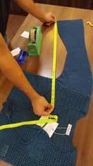 Hand-crochet mesh loses cardigan 100% cotton, 70 hours of artisan craftsmanship New York.