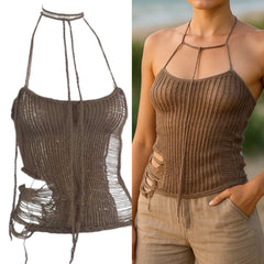 Brownie knitt-top ripped top in all colors  choose the colors you want