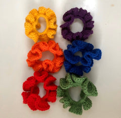 Crochet Scrunchie Tie Ponytail Holders Aesthetic Scrunchie. -