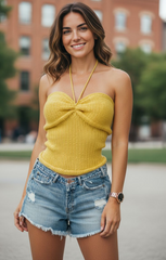 Handmade Monica Knit Top - Soft Cotton Blend