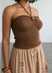 Lily's lace handmade Knit top