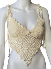 Pearlina luxury crochet top