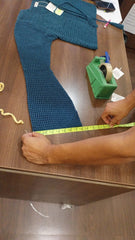 Hand-crochet mesh  cardigan 100% cotton, 70 hours of artisan craftsmanship New York.