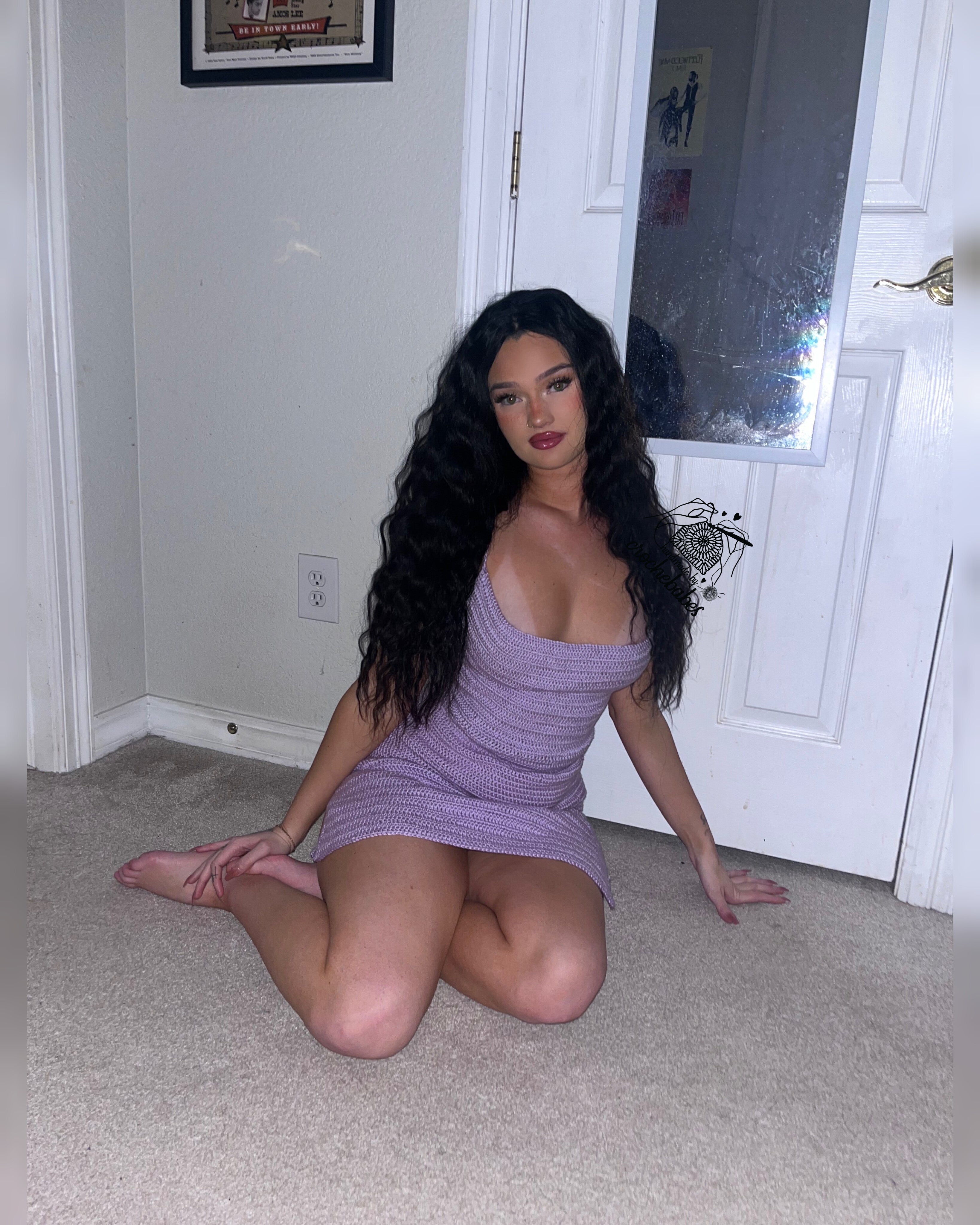 Below the knee mini dress