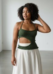 Cutout knitt summer top top