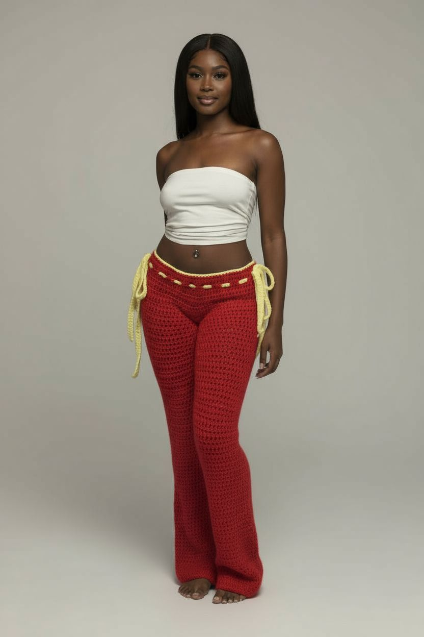 Crochet long pants