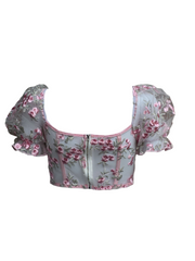 Floral embroidery Corset Top